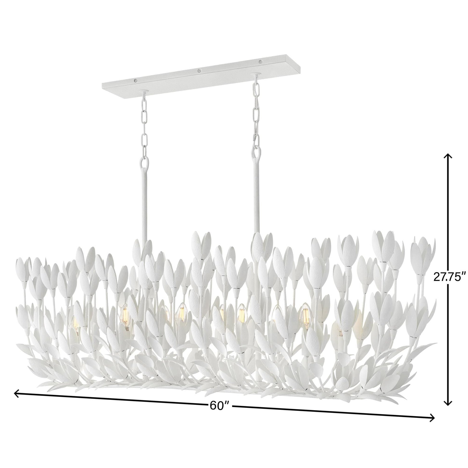 Hinkley Lighting Flora 60 Inch 10 Light LED Linear Suspension Light