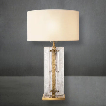 Lattce Glass Table Lamp 30"