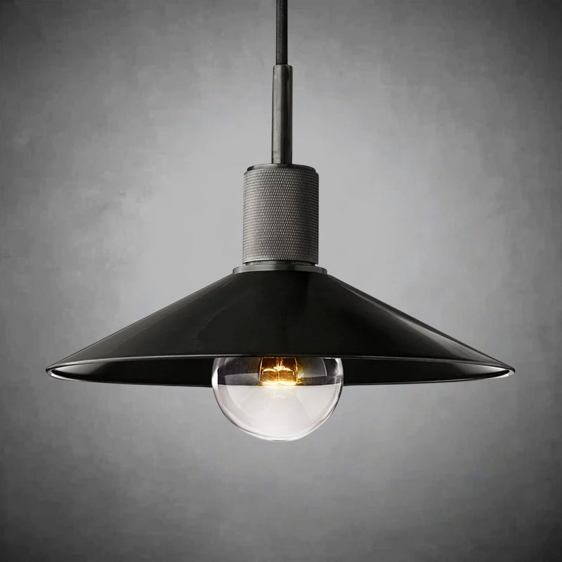 Utilitaive Metal Slope Shade Pendant