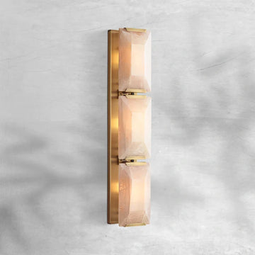 Harlew Alabaster Triple Wall Sconce