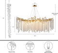 YUYI Modern Crystal Chandelier: 47.2