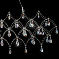 Large Silver Rectangle Crystal Chandelier 49.2