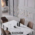 Large Silver Rectangle Crystal Chandelier 49.2