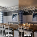 Large Silver Rectangle Crystal Chandelier 49.2