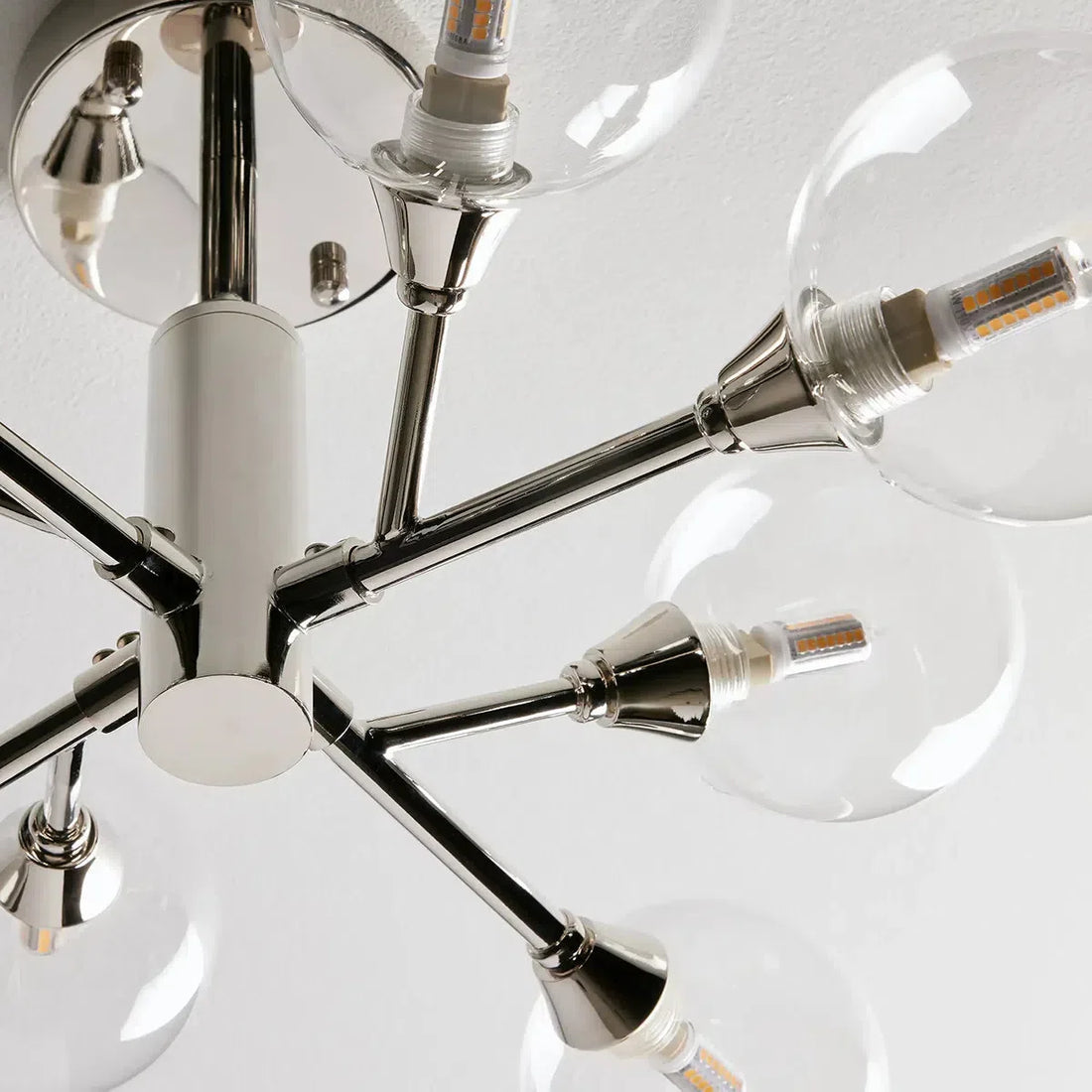 Apollo Modern Glass Ball Flushmount 20''36''47''