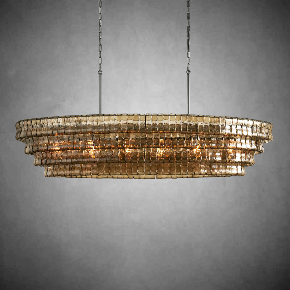 Ghiaccio Oval Chandelier 54''65''
