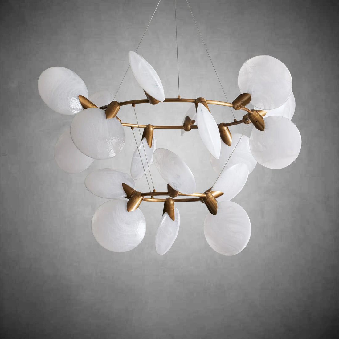 Lyla 2-Tiered Halo Chandelier