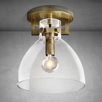 Machine Glass Flushmount