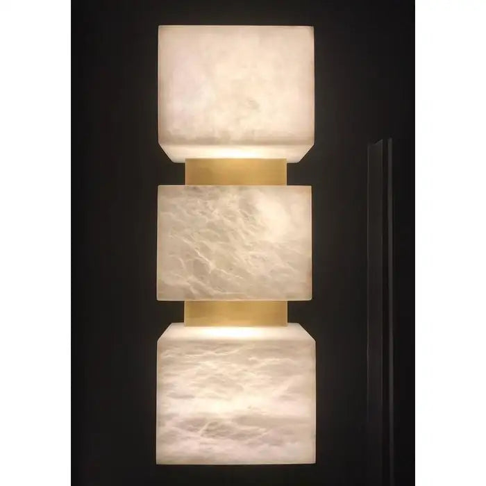 Alabaster Cubes Wall Sconce Kevin Studio