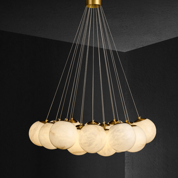 Aspen 19 Chandelier Alabaster