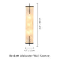 Beckett Alabaster Wall Sconce