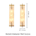 Beckett Alabaster Wall Sconce