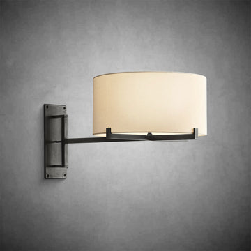 Pauillae Drum Shade Swing-Arm Sconce