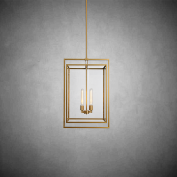 Backman Glass Lantern Modern Pendant 26''34''