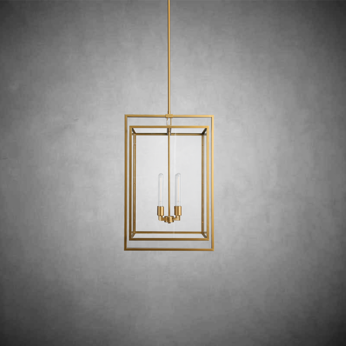Backman Glass Lantern Modern Pendant 26''34''