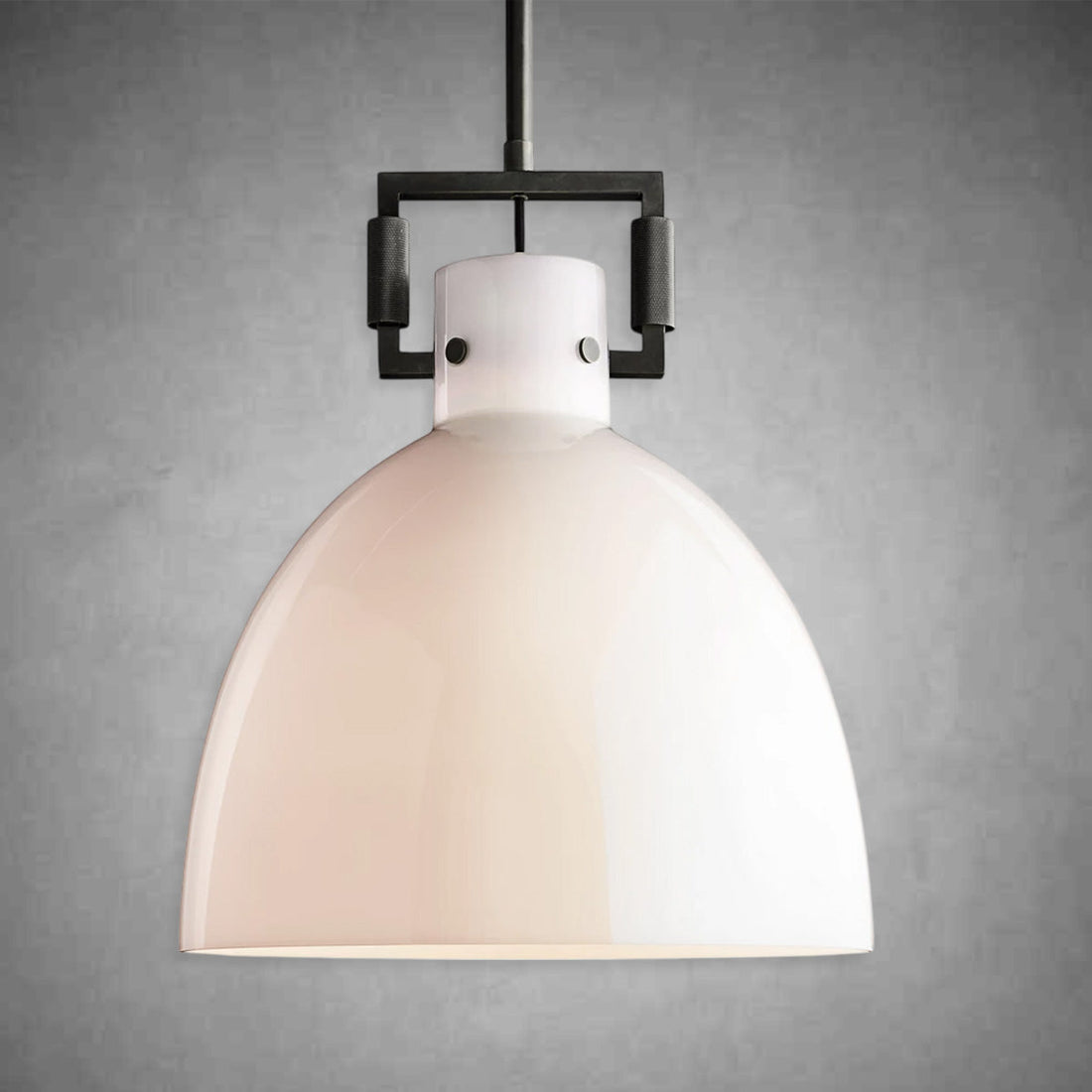 Machine Milk Glass Cloche Pendant 10''14''18''