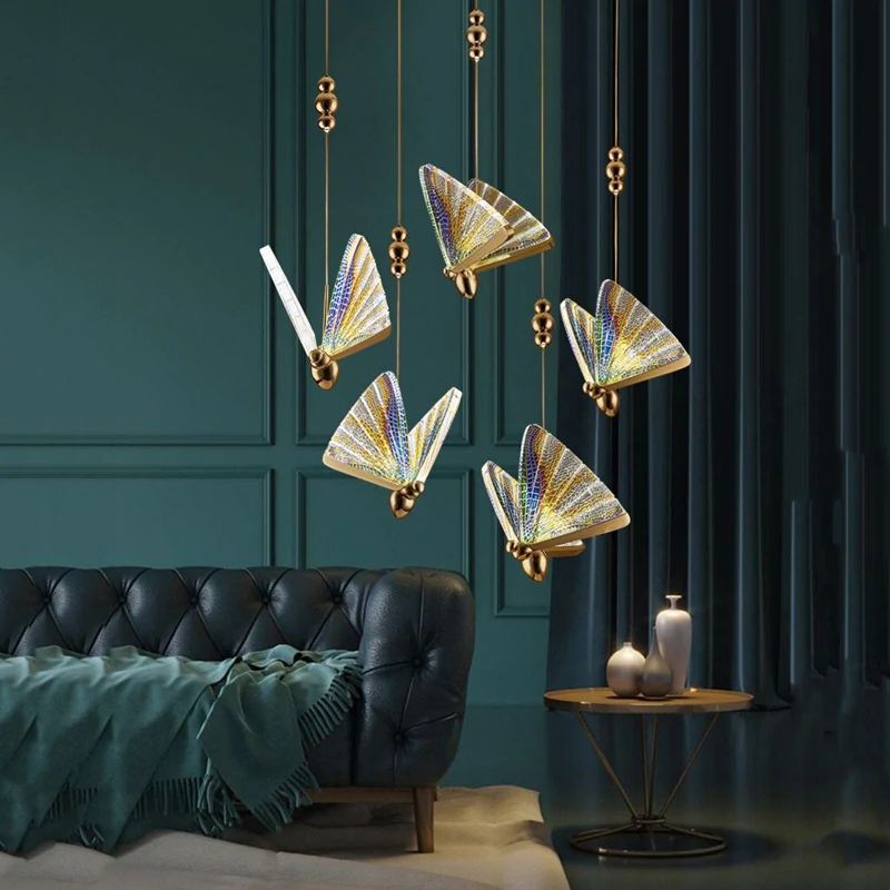 Creative Butterfly Colorful Pendant Light - Ineffable Lighting