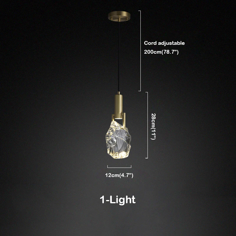 Hosea Modern Crystal Pendant Light - Ineffable Lighting