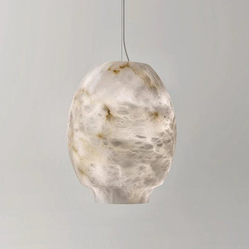 Larry Alabaster Lantern Bedside Pendant Light