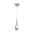 Hibiscus LED Mini Pendant Light in Polished Nickel.