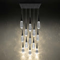 Hibiscus Square LED Multi Pendant Light in Detail.