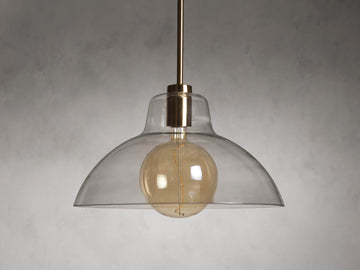 Yauer Dome Pendant with Bulb
