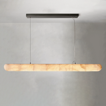 Rivago Lisse Alabaster Linear Chandelier 60" 80"