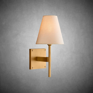 Fulhamic Linen Shade Sconce Light