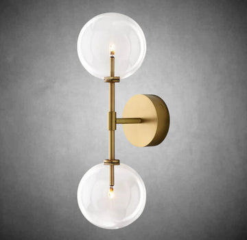Glass Glober Linear Sconce