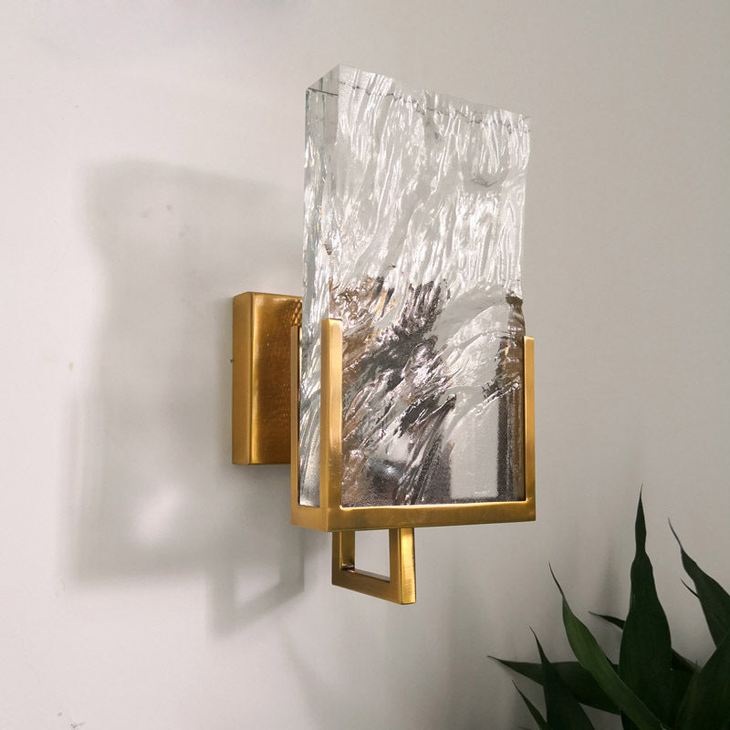 Living room bedroom corridor crystal wall lamp