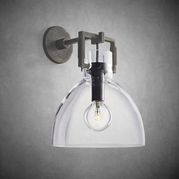 Machine Glass Cloche Sconce