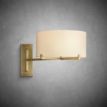 Paricia Drum Shade Swing-Arm Sconce