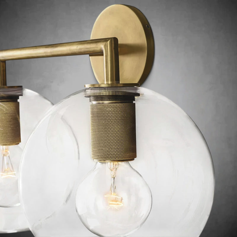 Utilitaire Globe Shade Double Sconce