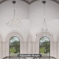 Silver Crystal Round Chandelier 23.6