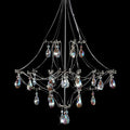 Silver Crystal Round Chandelier 23.6