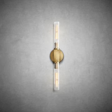Cannel Glass Linear Wall Sconce