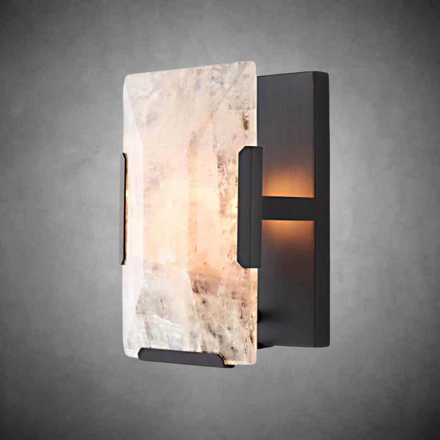 Harlew Calcite Short Wall Sconce