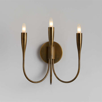 Liona Brass Candelabra Wall Sconce Light