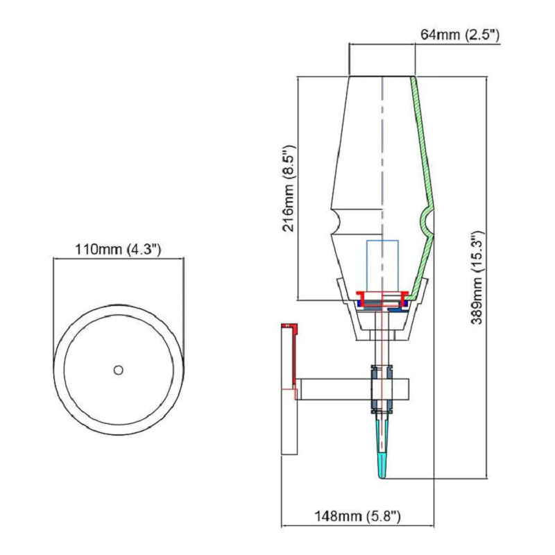 Howar Modern Single Crystal Wall Sconce - Ineffable Lighting