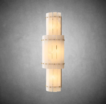 Marisol Alabaster Grand Round Sconce