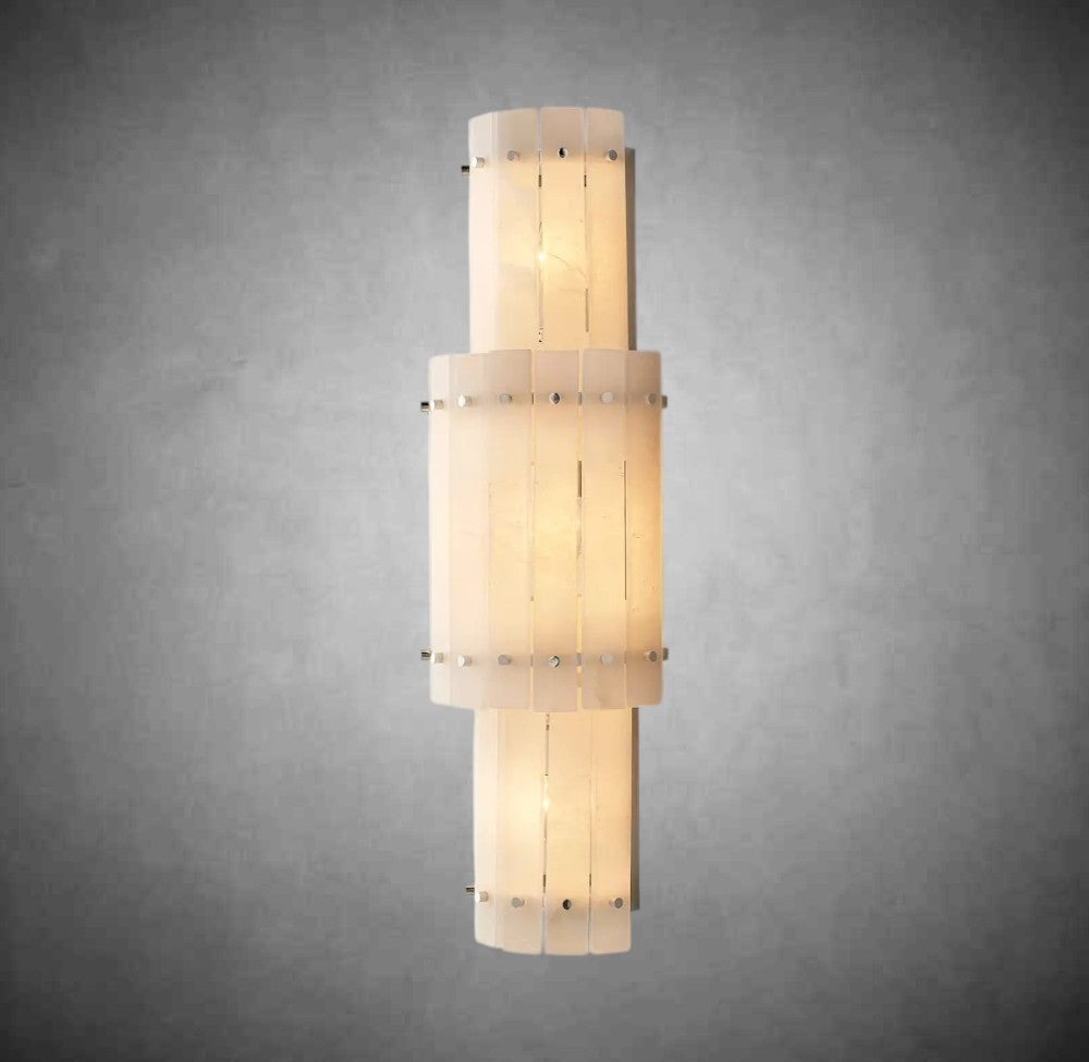 Marisol Alabaster Grand Round Sconce
