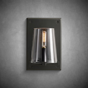 Pauillae Clear Glass Wall Sconce