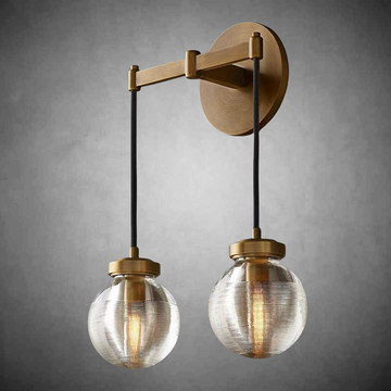 Peal Glass 2-Head Wall Sonce