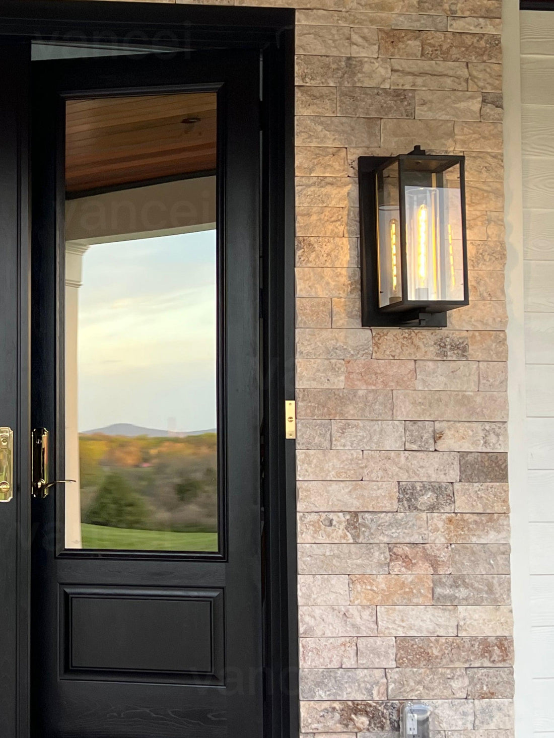 Petius Square Grand Outdoor Sconce 23"