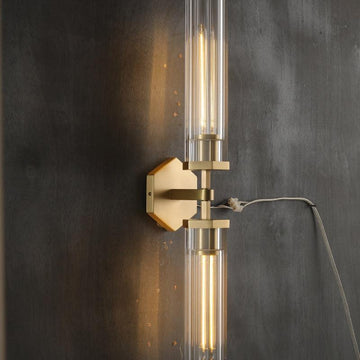 Lameth Knurled Linear Wall Sconce