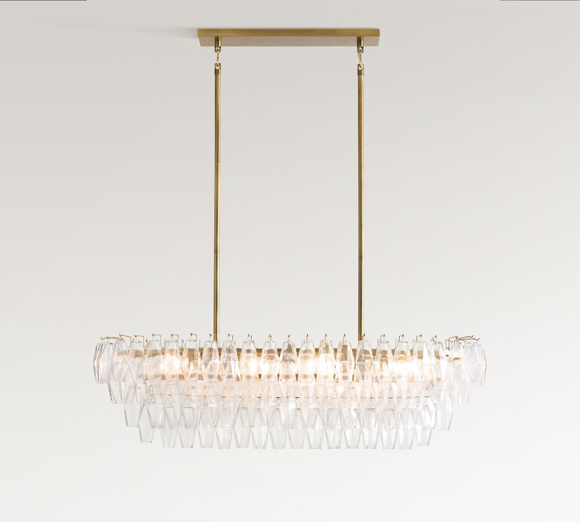 Florence Crystal Linear Chandelier 50"