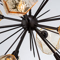 Hammerton Studio Gem Starburst Chandelier - Modern Hand-Forged LED Lighting Fixture