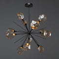 Hammerton Studio Gem Starburst Chandelier - Modern Hand-Forged LED Lighting Fixture