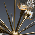 Hammerton Studio Gem Starburst Chandelier - Modern Hand-Forged LED Lighting Fixture
