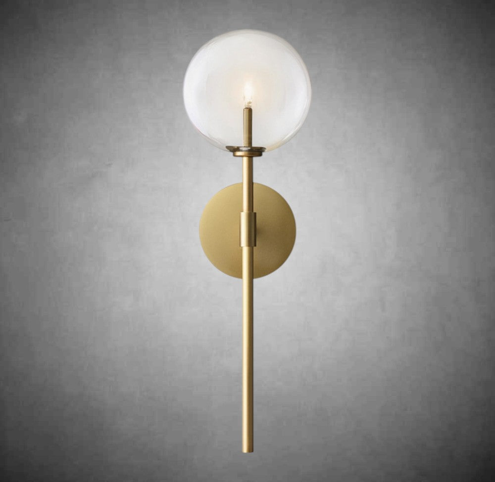 Glass Glober Sconce